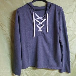 Shoe Lace Hoodie